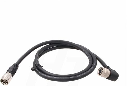 Right Angle 12 Pin Hirose Female to 12 Pin Male CCU Cable for Sony DXC-950 990 XC-HR70 XC-ST50 Panasonic Hitachi Camera Remote Panel 1M in Kuwait