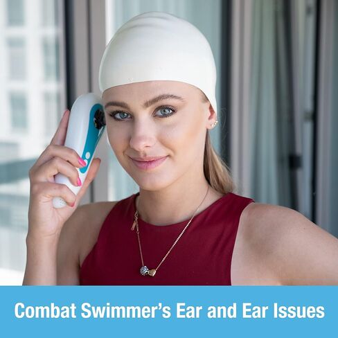 مجفف الأذن الكهربائي وأداة إزالة شمع الأذن لأذن السباح من تيلكير - مزيل مياه تجفيف الأذن القابل لإعادة الشحن للسباحة والاستحمام وأدوات السمع in Kuwait