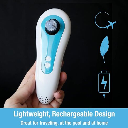 مجفف الأذن الكهربائي وأداة إزالة شمع الأذن لأذن السباح من تيلكير - مزيل مياه تجفيف الأذن القابل لإعادة الشحن للسباحة والاستحمام وأدوات السمع in Kuwait