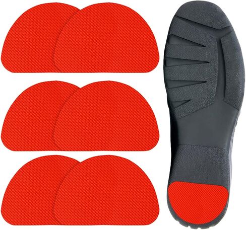Beautulip Non-Skid Pads for Shoes Noise Reduction Self-Adhesive Slip Resistant Sole Stick Protector Pack of 6 (Red)… in Kuwait