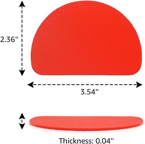Beautulip Non-Skid Pads for Shoes Noise Reduction Self-Adhesive Slip Resistant Sole Stick Protector Pack of 6 (Red)… in Kuwait