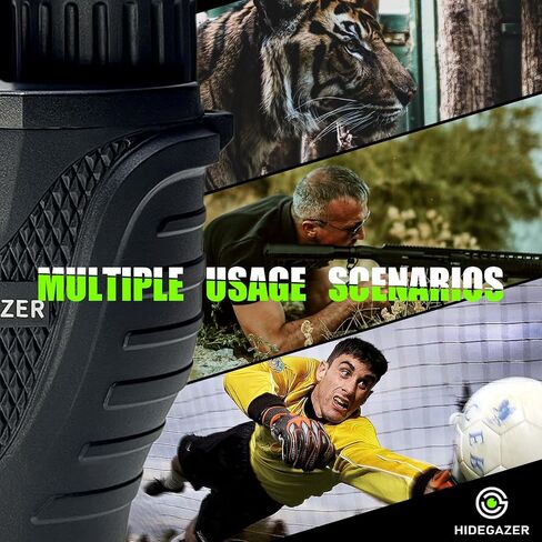 HIDEGAZER 10x25 High Powered Binoculars for Adults and Kids - Easy Focus Compact Binoculars for Bird Watching - Large View Binoculars with Low Light Vision for Travel,Camping,Hunting,Hiking,Outdoor in Kuwait