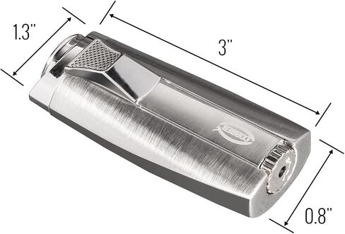 Cobber Torch Refillable and Windproof Double Jet Flame Butane Lighter for Men Gift Ideas (Silver) in Kuwait