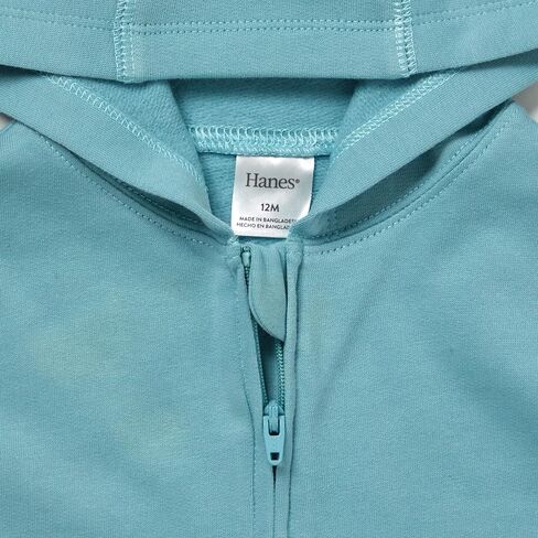 Hanes Baby Pure Comfort Organic Hoodie, French Terry Full-Zip Hooded Sweatshirt, Infant Boys & Girls in Saudi Arabia