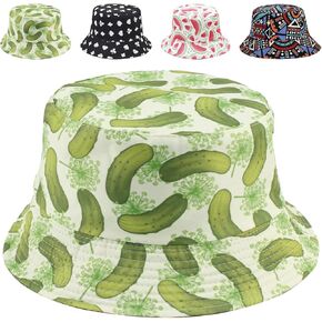 Reversible Bucket Hat for Women Summer Travel Fisherman Cap, Girls Cute Double Side Wear Bucket Cap in Saudi Arabia