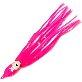 4.5" UV Octopus Hoochie Squid Skirts Pink #2 40 Pieces