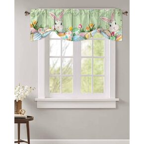 Rod Pocket Window Valances Idyllic Purple Lavender Flowers Kitchen Short Curtain Valance Windows Treatment Drapes,Bedroom Bathroom Living Room Decor Country Floral Blooming in Kuwait