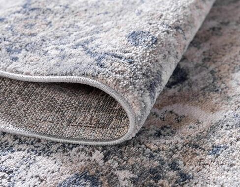 Rugs.com Oregon Collection Rug – 12 Ft Runner Gray Low-Pile Rug Perfect for Hallways, Entryways in Saudi Arabia