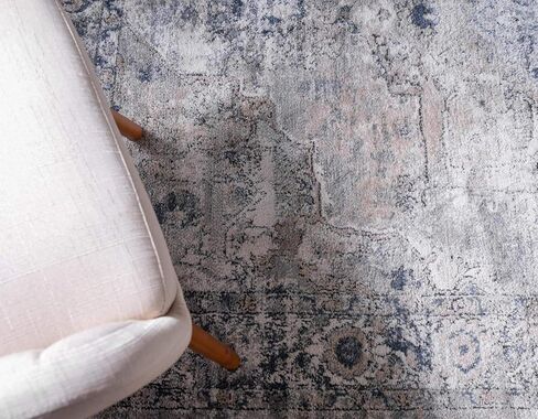 Rugs.com Oregon Collection Rug – 12 Ft Runner Gray Low-Pile Rug Perfect for Hallways, Entryways in Saudi Arabia