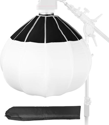 EMART 26"/65cm Lantern Softbox One Step Quick Release, 360° Light Diffuser,Professional Photography Soft Light Modifier Compatible with Video Light,Bowens Mount Light for Recording,Portraits,Live in Kuwait