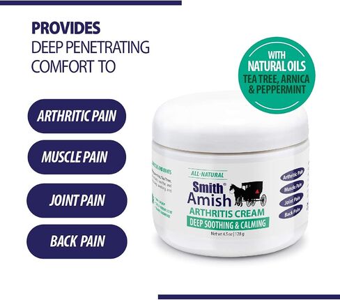Smith Amish Arthritis Cream. Soothing and Cooling. 4.5 oz jar in Saudi Arabia