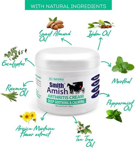 Smith Amish Arthritis Cream. Soothing and Cooling. 4.5 oz jar in Saudi Arabia