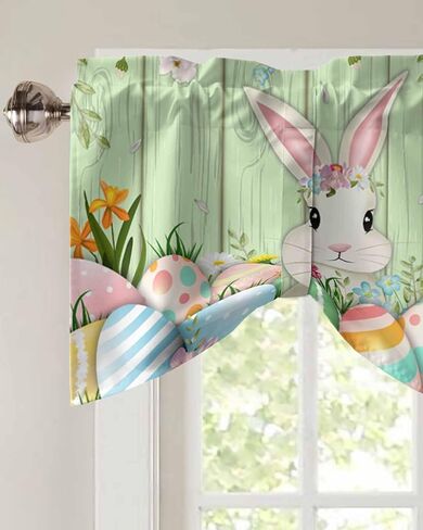 Rod Pocket Window Valances Idyllic Purple Lavender Flowers Kitchen Short Curtain Valance Windows Treatment Drapes,Bedroom Bathroom Living Room Decor Country Floral Blooming in Saudi Arabia