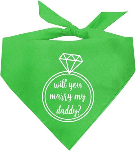 Will You Marry My Daddy? Marriage Proposal Dog Bandana (Black, XS 50) in Saudi Arabia
