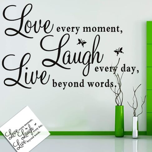 Sunflower 3D Yellow Flower Wall Stickers Decals, Removable Love Laugh Live Flowers Butterfly Wallpaper Decor, DIY Art Mural for Kids Room Nursery Classroom Bedroom Home Decoration(A) in Kuwait