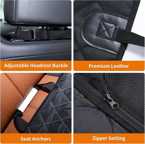 Pet Front Seat Cover Pet Booster Seat,Deluxe 2 in 1 Dog Seat Cover for Cars Waterproof Dog Front Seat Cover Pet Bucket Seat Cover with Safety Belt in Kuwait