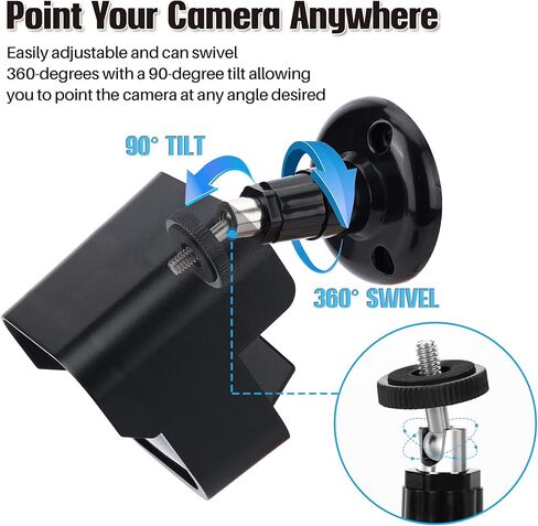 3 عبوات من مبيت الكاميرا الخارجية ودعامة التثبيت، غطاء مقاوم للطقس وحامل قابل للتعديل 360 درجة مع وحدة مزامنة الوميض، 2 منفذ تثبيت على الحائط لنظام أمان الوميض (الوميض غير متضمن) in Kuwait