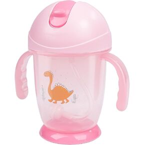wooshwa Weighted Straw Baby Sippy Cup With Handles,Kids Water Bottle For 12+ Months Baby,10 Ounce(Pink) in Kuwait