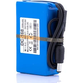 ABENIC DC 12V 2A (24W) 1800mAh Super Rechargeable Protable Li-ion Lithium Battery DC12180 Red