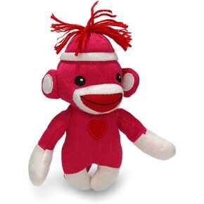 بلاش لاند دمية سوك مونكي بيبي من سوكيز، مع قبعة بخط ابيض، شعار قلب في الامام، افضل تعبير عن الحب in Kuwait