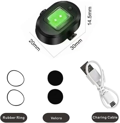 بي سي يو او ار ال اي او ار اس مصابيح ستروب للدرون مضادة للتصادم، مصابيح LED RGB بعمر بطارية طويل 0.01 باوند لطائرة دي جيه اي ميني 2/اير 2 اس/مافيك اير 2/2 برو/مافيك ميني/اف بي في/فانتوم/هولي ستون in Kuwait