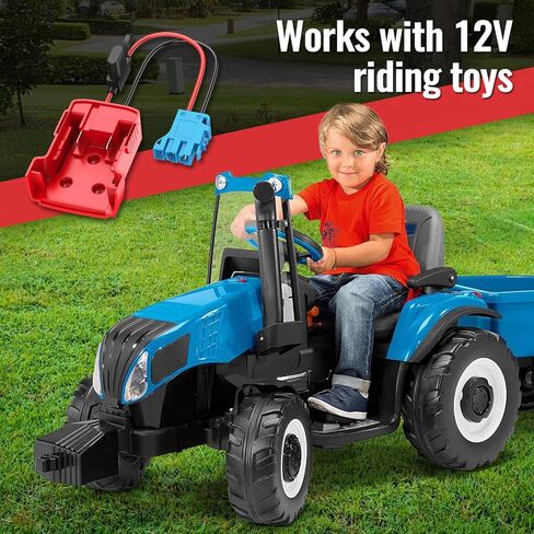 18V Power Wheels Adapter for Milwaukee M18 Battery, Power Wheels Battery Conversion Kit with Fuse Holder and Wire Harness Connector, Compatible with Peg-Perego Kids Ride-on Toy in Saudi Arabia