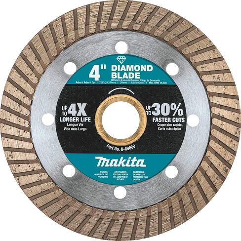 Makita B-69680 4" Diamond Blade, Turbo, General Purpose in Saudi Arabia