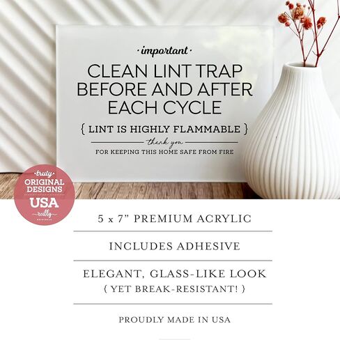 يرجى تنظيف لافتة مصيدة الوبر ~ 5 × 7 بوصة ~ جاهزة للالتصاق أو العجاف أو الإطار (أبيض) in Kuwait