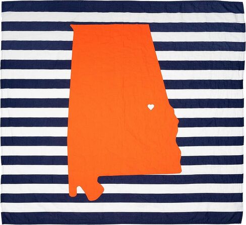 Auburn Baby Blanket Organic Cotton Muslin Swaddle Blanket - 47" x 43" - Fans of Auburn Baby Gift for Boys Girls Newborn Receiving Blankets in Kuwait