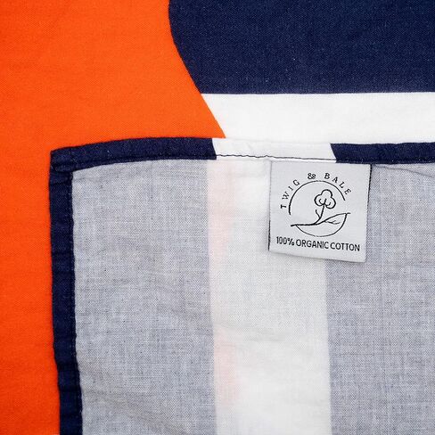Auburn Baby Blanket Organic Cotton Muslin Swaddle Blanket - 47" x 43" - Fans of Auburn Baby Gift for Boys Girls Newborn Receiving Blankets in Kuwait