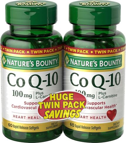 Nature's Bounty CoQ10 100mg Twin Pack, 60 Count, 2 Pack in Saudi Arabia