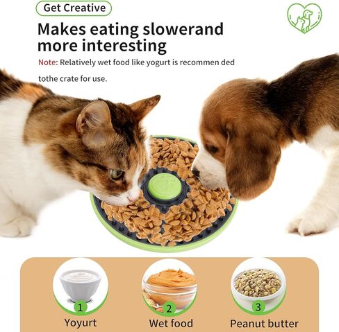 Versatile Dog Lick Mat - Slow Feeder Dog Bowls, Ideal for Crate and Floor Use - Promotes Calmness and Healthy Eating Habits - Perfect for Treats and Meals in Kuwait