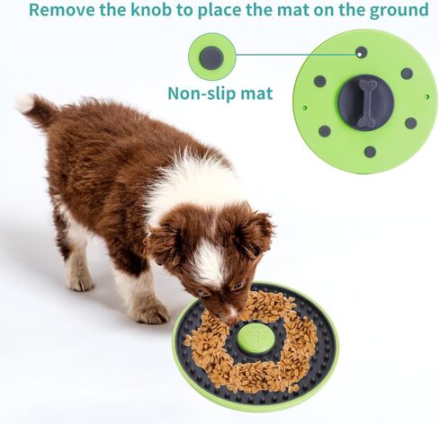 Versatile Dog Lick Mat - Slow Feeder Dog Bowls, Ideal for Crate and Floor Use - Promotes Calmness and Healthy Eating Habits - Perfect for Treats and Meals in Kuwait