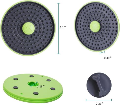 Versatile Dog Lick Mat - Slow Feeder Dog Bowls, Ideal for Crate and Floor Use - Promotes Calmness and Healthy Eating Habits - Perfect for Treats and Meals in Kuwait