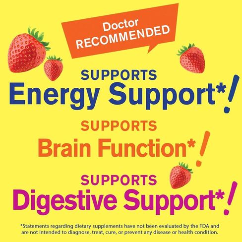 Vitamin B Complex Gummies -with Vitamin C, Niacin, Vitamin B6, Folic Acid, Vitamin B12, Biotin & Pantothenic Acid - 2 Month Supply -Natural Sourced Flavors, Non GMO, Gluten Free -60 Gummies in Kuwait