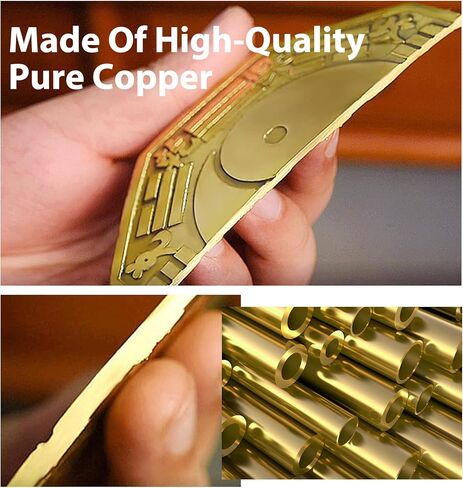 مرآة Surtiycrii مقاس 4.3 بوصة من النحاس النقي الصيني فنغ شوي بثمانية مخططات، مرآة محدبة تحجب الكوارث، تزيد من الحظ in Kuwait