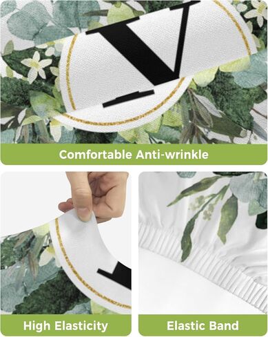 PIEPLE Burnt Orange Bar Stool Cover Set of 2, Modern Geometric Oil Painting Abstract Art Stretch Removable Bar Stool Chair Covers with Backs Pub Counter Stool Chair Slipcover for Dining Room Cafe in Kuwait