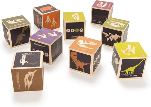 Uncle Goose Dinosaur Blocks - Made in The USA in Kuwait