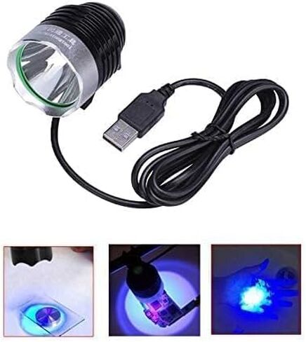 5 فولت 3 وات USB يعمل بالطاقة 395 نانومتر مصباح يدوي بالأشعة فوق البنفسجية LED لعلاج الغراء بالأشعة فوق البنفسجية، كاشف بقع البول للحيوانات الأليفة، أداة إصلاح الهاتف المحمول بطباعة ثلاثية الأبعاد من الراتنج in Saudi Arabia