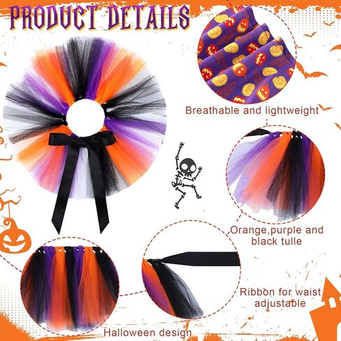 8 Pieces 4th of July Dog Tulle Tutu Skirt with Dog Independence Day Bandana Cartoon Hairpins Dog Costumes Pet Accessories Supplies for Small Dogs Cats Birthday (,) in Saudi Arabia