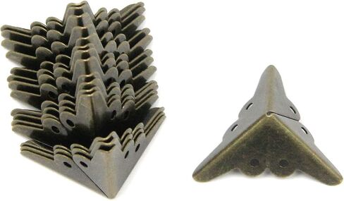 Coshar 16 Pack Triangle Corner Protector Edge Cover Bronze Corner for Furnitures Wooden Boxes in Saudi Arabia