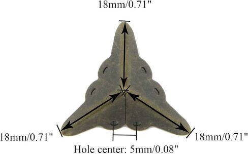 Coshar 16 Pack Triangle Corner Protector Edge Cover Bronze Corner for Furnitures Wooden Boxes in Saudi Arabia