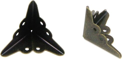 Coshar 16 Pack Triangle Corner Protector Edge Cover Bronze Corner for Furnitures Wooden Boxes in Saudi Arabia