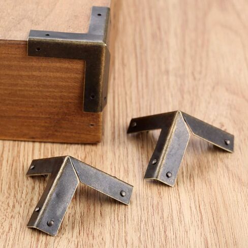 Coshar 16 Pack Triangle Corner Protector Edge Cover Bronze Corner for Furnitures Wooden Boxes in Saudi Arabia