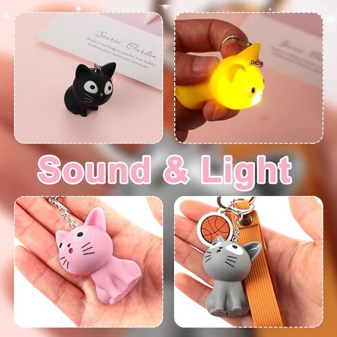 4 Pieces Nurse Animal Flashlight Keychain Cat Flashlight Keychain Pediatric Nurse LED Cute Kitty Plastic Gray Black Yellow Pink Cat Flashlight Keychain for Nurses Badge Reel in Saudi Arabia