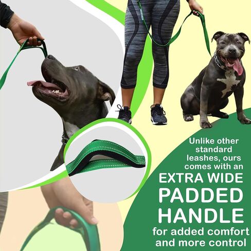 مقود الكلاب Uniqpals بدون استخدام اليدين للكلاب المتوسطة إلى الكبيرة | مقود خصر للكلاب بطول 5 أقدام للمشي والجري والمشي لمسافات طويلة مع حزام خصر قابل للتعديل عالي التحمل، ومقابض مبطنة، وخياطة عاكسة، وحقيبة حمل in Kuwait