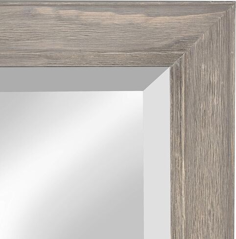 DesignOvation Kate and Laurel Pub Mirrors with 5 Metal Hooks, Black in Kuwait