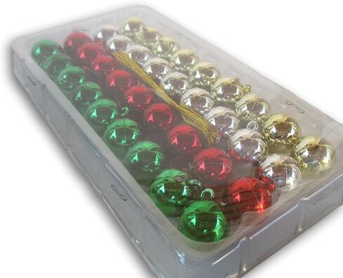 Multi-Color Mini Ball Ornaments - 36 Count in Saudi Arabia