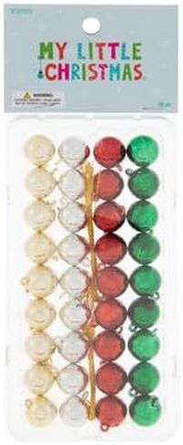 Multi-Color Mini Ball Ornaments - 36 Count in Saudi Arabia