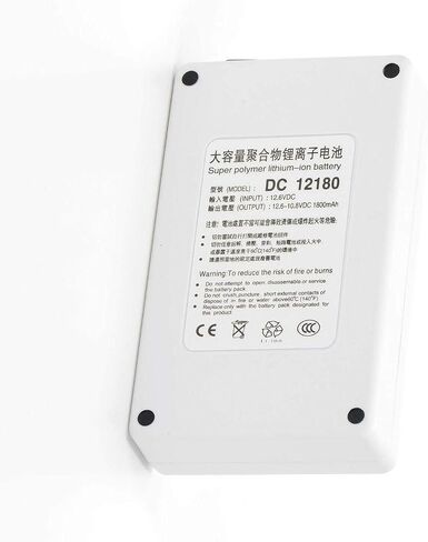 ABENIC DC 12V 2A (24W) 1800mAh بطارية ليثيوم أيون قابلة لإعادة الشحن للغاية DC12180 أحمر in Saudi Arabia